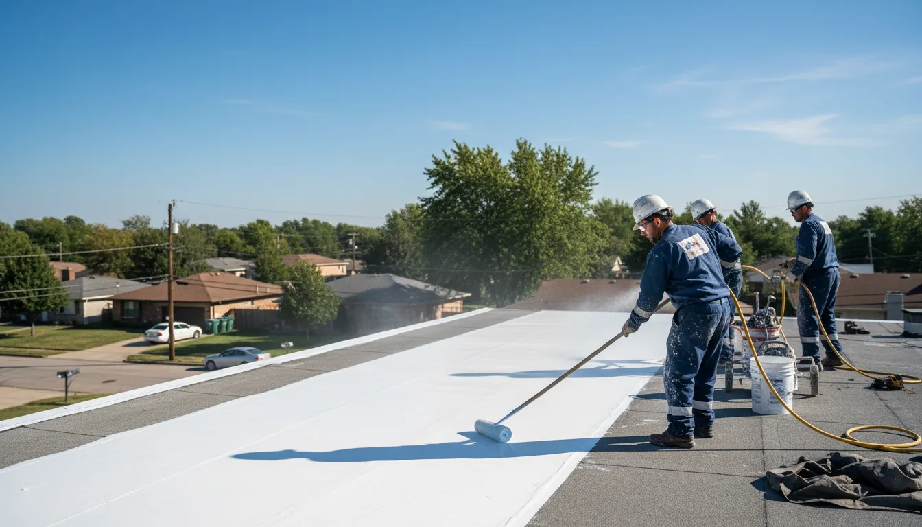 Commercial roof coating in East Sandwich, MA near me